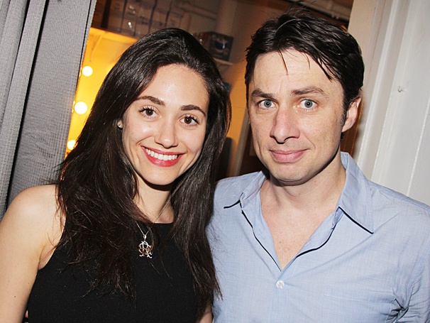 Hot Shot! Emmy Rossum Has a Wild Night Out with Zach Braff and the Stars of Bullets Over Broadway