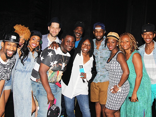 Whoopi Goldberg Cheers on the Cast of the Broadway & Hip-Hop Mash-Up Holler If Ya Hear Me