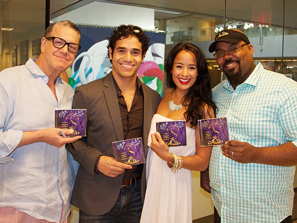Adam Jacobs and the Stars of Aladdin Make Wishes Come True at CD Signing