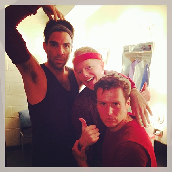 Zachary Quinto, Jesse Tyler Ferguson & Jonathan Groff Get Sweaty at the Public’s A Chorus Line Gala