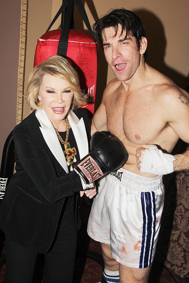 Photos! Joan Rivers Goes Head-to-Head with Andy Karl at Broadway's Rocky