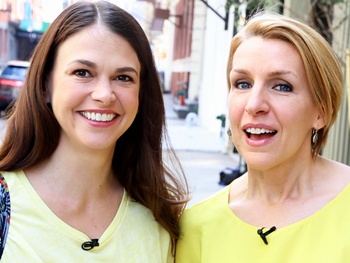 Violet Star Sutton Foster Eats Cake, Pranks Groff & Recalls Her 15 Rent Auditions on Side by Side