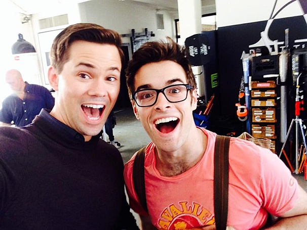 Broadway Studs Unite! Hedwig’s Andrew Rannells & Newsies Star Corey Cott Hang Out on The Intern Set