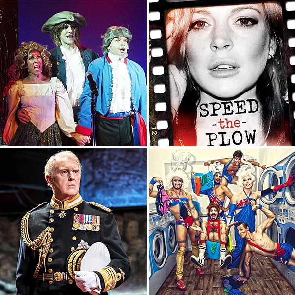London Datebook: Forbidden Broadway Hits It Big, Lindsay Lohan Does Mamet & Aussies Strip Down
