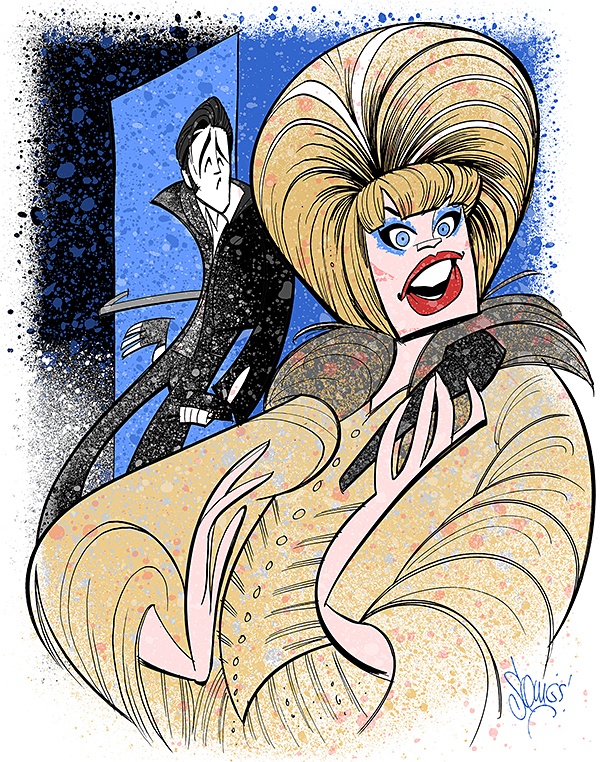 Punk Rock Star of Stage & Screen! Andrew Rannells & Lena Hall Go Glam in New Hedwig Portrait from Squigs