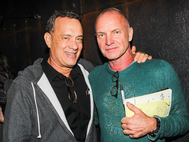 Photos! Tom Hanks & Tiffany Stop Backstage at Sting’s The Last Ship