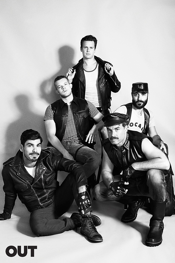 Looking For Boys in Leather! Jonathan Groff & the Cast of the HBO Series Make Out Magazine’s ‘Out 100’ List