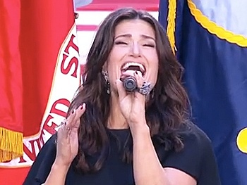 The Land of the Free & The Home of the Beltress: Watch Idina Menzel Sing the National Anthem at the Super Bowl!