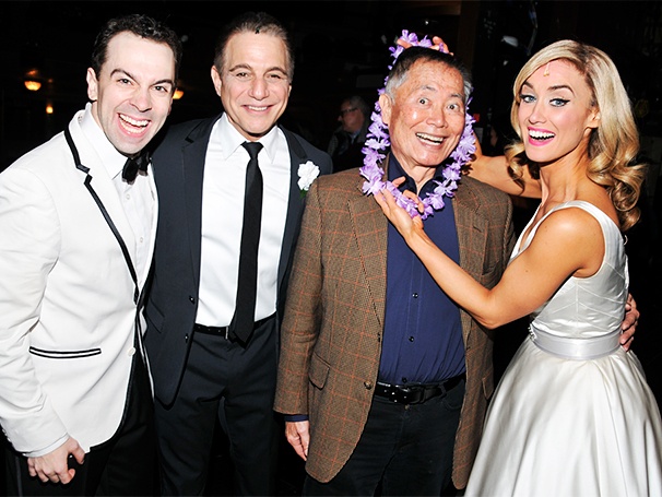 Oh My! George Takei Gets Lei’d By Tony Danza & the Cast of Honeymoon in Vegas