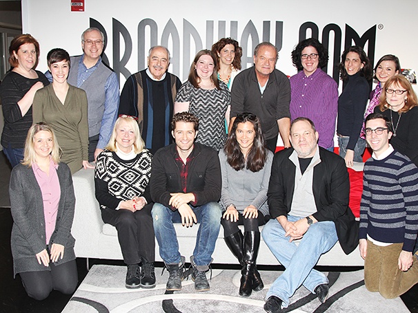 Matthew Morrison, Kelsey Grammer & the Finding Neverland Team Fly to Broadway.com Headquarters