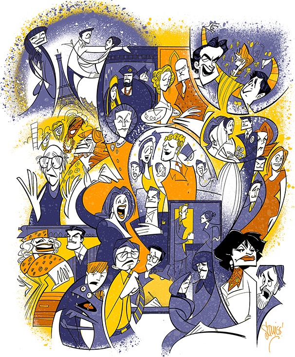 Broadway.com Spring Preview! Squigs Sketches All 18 Shows Arriving on the Great White Way