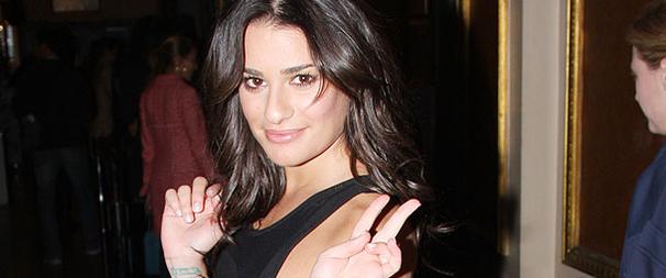 Glee Diva Lea Michele Rocks Out at Rock of Ages
