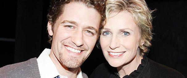 Matthew Morrison's Gleeful Visit With Jane Lynch at Love, Loss and What I Wore