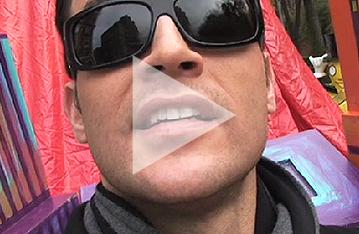 Cheyenne Jackson Finian's Rainbow Video Blog #4: Up On the Float!
