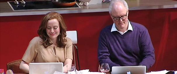 John Lithgow and Jennifer Ehle Gossip Off-Broadway as Mr. and Mrs. Fitch