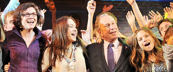 Mayor Bloomberg Lets the Sun Shine In (and Boogies Onstage) at Hair