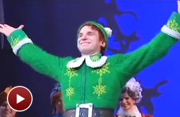The Cast of Elf Decks the Halls on Opening Night