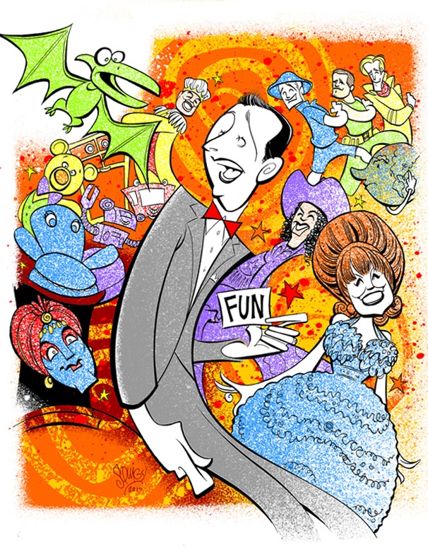 Squigs Captures Pee-wee Herman and His Zany Set of Playhouse Pals