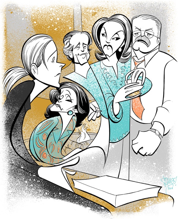 Squigs Goes to Palm Springs to Draw the Stars of Other Desert Cities