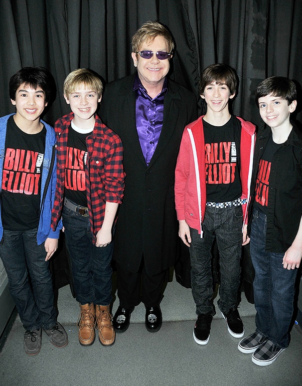 Hot Shot! Broadway’s Billy Elliot Stars Go Backstage with Elton John