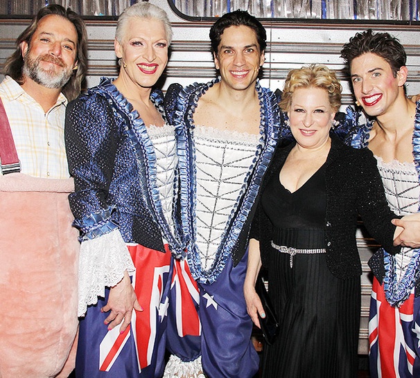 Exclusive! Priscilla Producer Bette Midler Congratulates the Stars of the Glitzy Musical Backstage on Opening Night