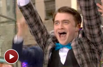 How to Succeed Star Daniel Radcliffe Wakes Up The Today Show with 'Brotherhood of Man'