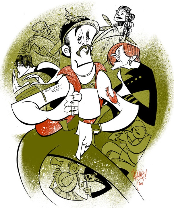 Squigs Delivers a Commanding Portait of Mark Rylance and the Cast of Jerusalem