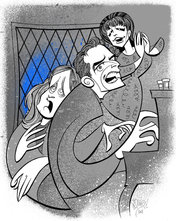 Squigs Enters The House of Blue Leaves to Pen Portrait of Ben Stiller, Edie Falco & More