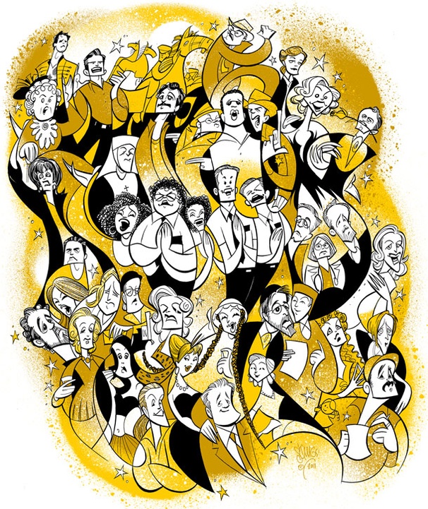 Squigs Salutes Every 2011 Tony Nominee in an Epic Drawing!