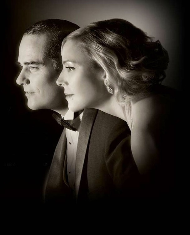 A Potent Poster of Kim Cattrall and Paul Gross in Private Lives 