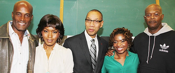 The Mountaintop's Samuel L. Jackson and Angela Bassett Pay a Surprise Visit to Brooklyn High School of the Arts