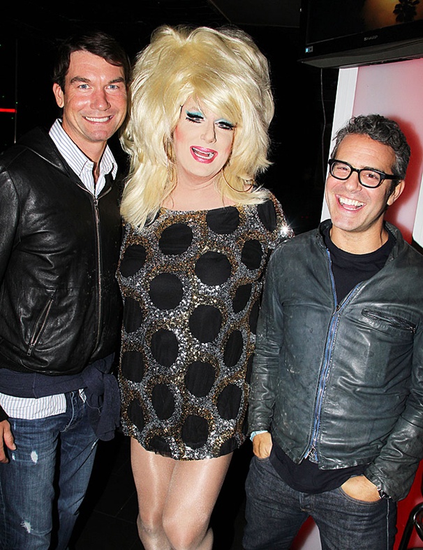 Seminar Star Jerry O'Connell and Andy Cohen Hop In For a Visit With Lady Bunny