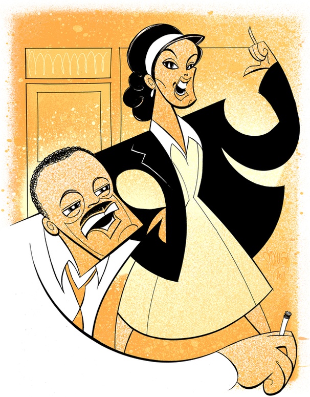 Squigs Enters The Mountaintop Motel Room of Samuel L. Jackson and Angela Bassett
