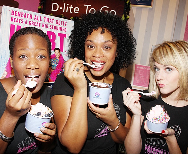 Yum! The Ladies of Priscilla Snack on Some 'Divaberry' at Tasti D-Lite
