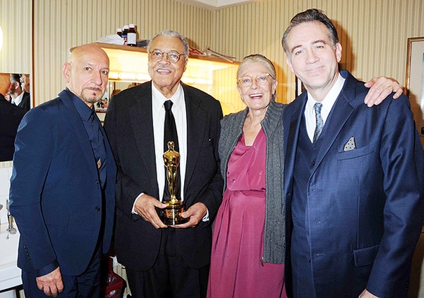 Driving Miss Daisy Star James Earl Jones Shows Off His Oscar for Lifetime Achievement