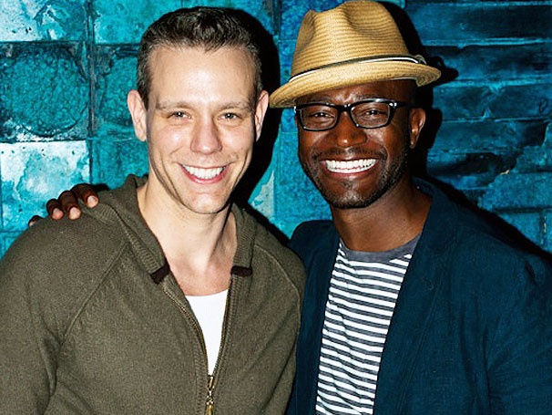 Taye Diggs Heads to Memphis to Cheer on Rent Pal Adam Pascal