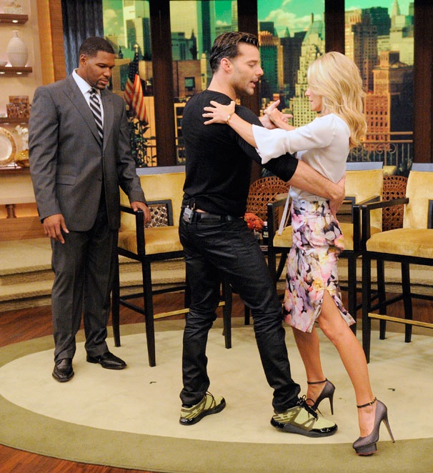 Evita Star Ricky Martin Gives Kelly Ripa a Tango Tutorial on Live