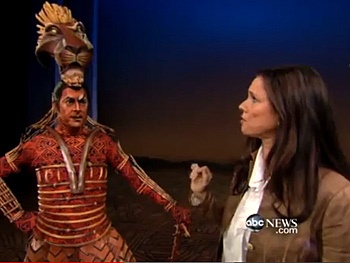 Julie Taymor Shows Off The Lion King's 'Sexiest' Puppet and Heads to Brazil on Nightline