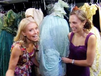 See Kelly Ripa Get the Royal Treatment from Laura Osnes & the Cast of Cinderella