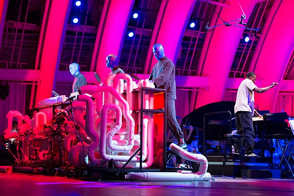 Exclusive Hot Shot! The Blue Man Group Unveils Their First-Ever Orchestral Show at the Hollywood Bowl