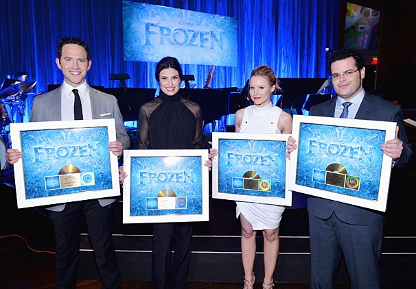 Frozen Stars Idina Menzel, Santino Fontana, Kristen Bell & Josh Gad Go For the Gold!