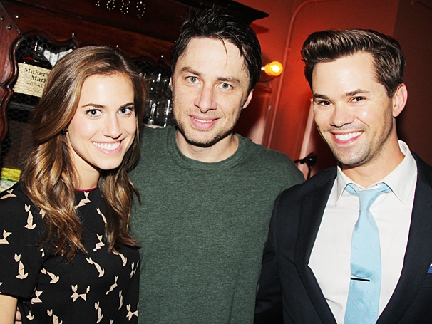 Girls Night Out! Andrew Rannells & Allison Williams Run Wild at Bullets Over Broadway
