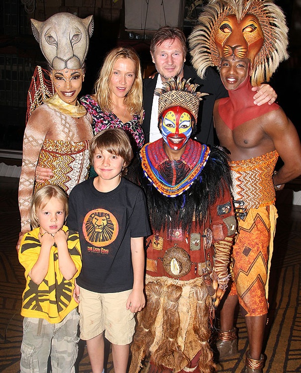 Liam Neeson Goes Wild with Girlfriend Freya St. Johnson at Broadway's The Lion King