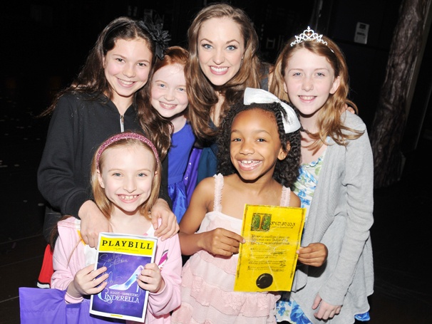 Annie Orphans & Newsies Guys Fall in Love with Laura Osnes at Cinderella