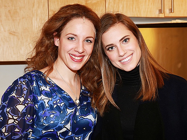 Photos! Girls Star Allison Williams & Tony Winner Jessie Mueller Bond Backstage at Beautiful