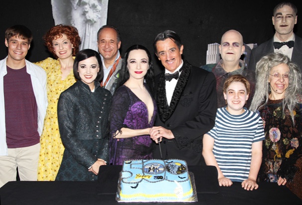 Bebe Neuwirth, Roger Rees and The Addams Family Toast 500 Creepy and Kooky Performances