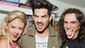 Kate Rockwell, Adam Lambert & Justin Matthew Sargent backstage at 'Rock of Ages.'