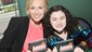 Jane Lynch and Lilla Crawford.