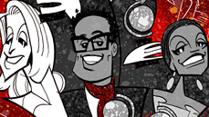 Squigs Pens a Super-Sized Portrait of Neil Patrick Harris and the 2013 Tony Winners