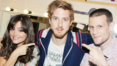 <i>Doctor Who</i> Reunion! Matt Smith and Jenna Louise-Coleman Visit Arthur Darvill’s New Digs at <i>Once</i>